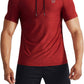 Men'S Dry Fit Performance Athletic Shirt with Hoods