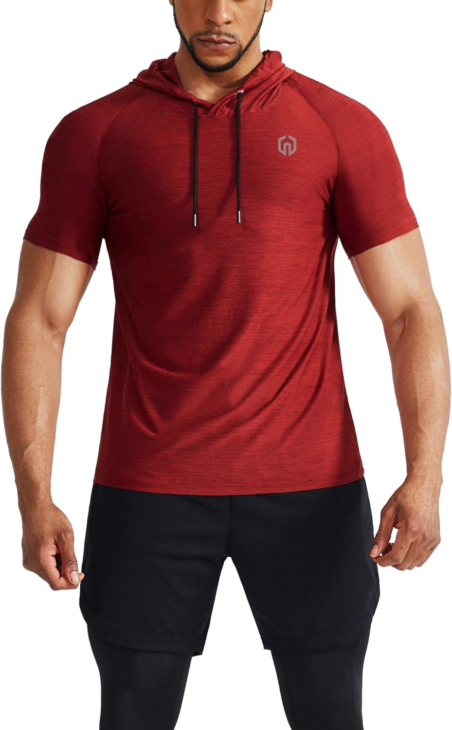 Men'S Dry Fit Performance Athletic Shirt with Hoods