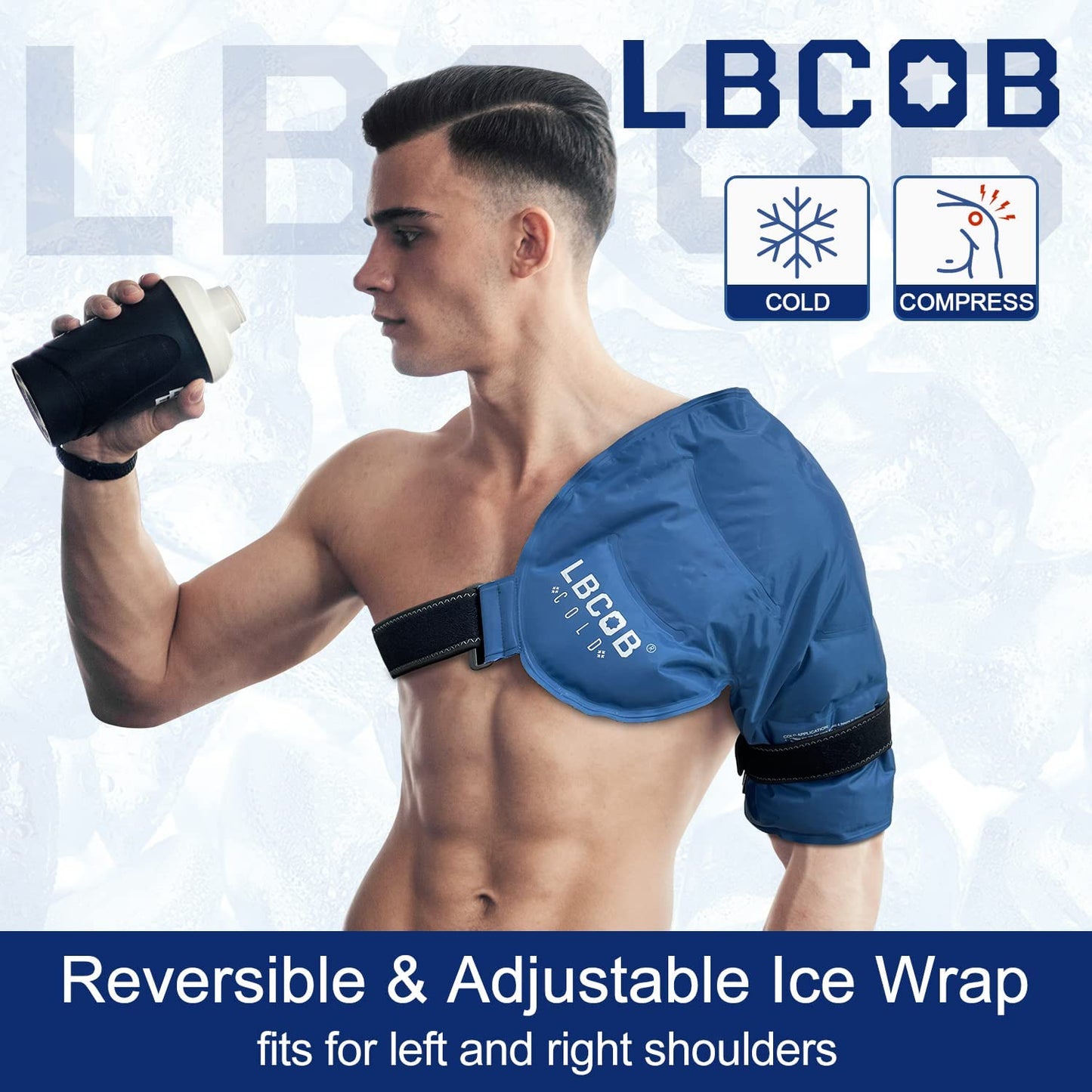 Ice Pack for Arm Pain Relief, Hot and Cold Ice Packs for Injuries, Joint Pain, Muscle Soreness and Body Inflammation Reusable Gel Wraps
