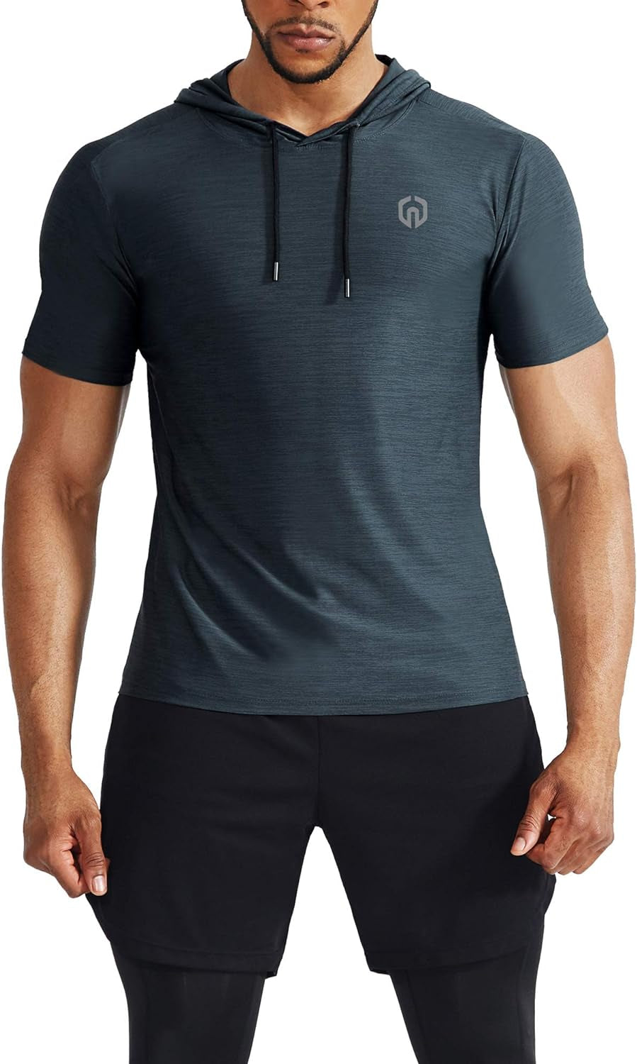 Men'S Dry Fit Performance Athletic Shirt with Hoods