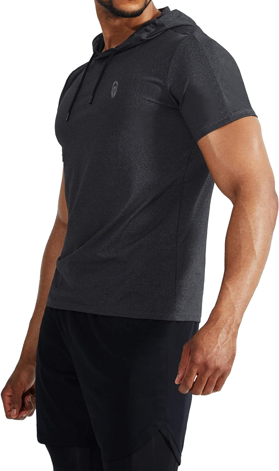 Men'S Dry Fit Performance Athletic Shirt with Hoods